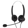 LICAEVEY Binaural Wired Headset, Adjustable Customer Service Headset 3.5mm Telephone Headset for Home Office Call Center Telemarketing Insurance view 2