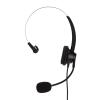 LICAEVEY 3.5mm Headphone, Plug and Play PC Monaural Headset Corded Single Ear Headset with 3 Section Noise Cancelling Mic Fixedline VOIP Phone Headset view 1