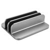 Dual Vertical Laptop Stand Aluminum Alloy Adjustable Holder for Tablets & Laptops Ergonomic Design Space Saving Dock for Efficient Cooling & Organization view 1