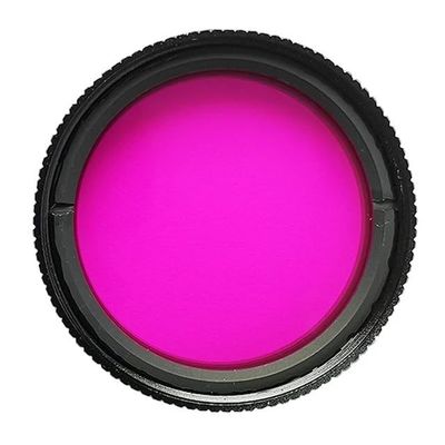 PVS14 Night Vision Eyepiece Filter Brown Purple Orange Eyepiece sacrificial Window Protective Cover Suitable for 30mm Lens(Pink)