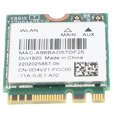Wireless Card, Band 2.4G 5G 802.11A B G N AC DW1820 Network Computer Accessories for Laptop, Support Plug Play