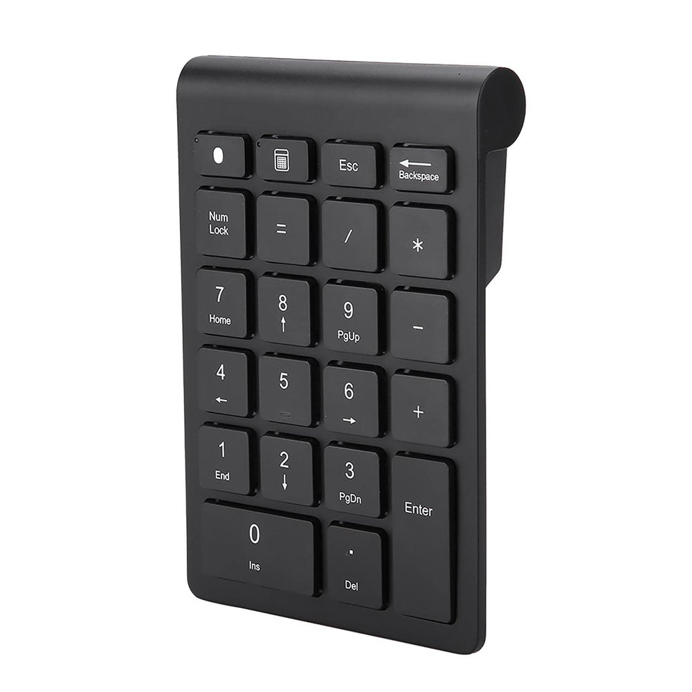 LICAEVEY Numeric Keypad, Black 22 Keys Mini Wireless Numpad Slim Multifunction Numeric Keypad Number Pad Keyboard Extensions for OS X PC