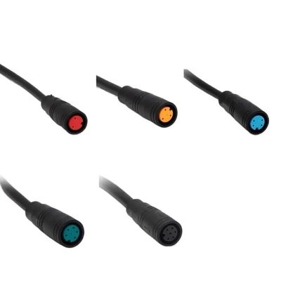 KUN SR Connector 2/3/4/5/6 pin Cable Water Proof Connector for Electric Bike Baf/*ANG Display pin Optional Cable 20 cm Wire(M8 Female 20CM,20 PCS_3P)