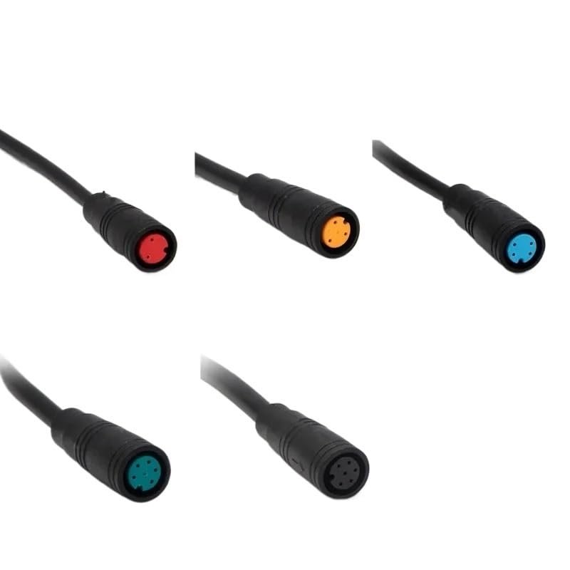 KUN SR Connector 2/3/4/5/6 pin Cable Water Proof Connector for Electric Bike Baf/*ANG Display pin Optional Cable 20 cm Wire(M8 Female 20CM,20 PCS_3P)