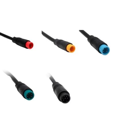 KUN SR Connector 2/3/4/5/6 pin Cable Water Proof Connector for Electric Bike Baf/*ANG Display pin Optional Cable 20 cm Wire(M6 Male 20CM,20 PCS_5P)