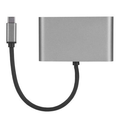 LICAEVEY TypeC to Adapter, 5 in 1 TypeC Multifunction Docking Station, ++VGA+USB+PD Interface HUB Adapter, Support MST Display