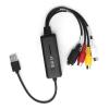 LICAEVEY USB 2.0 Video Converter, Video Digital Converter Audio Video Acquisition Card Adapter Video Image Monitoring Data Card Support view 3