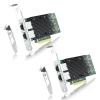 10Gb NIC Dual RJ45 Port PCIe Network Card with Intel X540-AT2 Controller, 10G Ethernet Converged Network LAN Adapter, Support Windows/Linux/Vmware/ESX/Freebsd Server, Compare to Intel X540-T2, 2 Pack view 1
