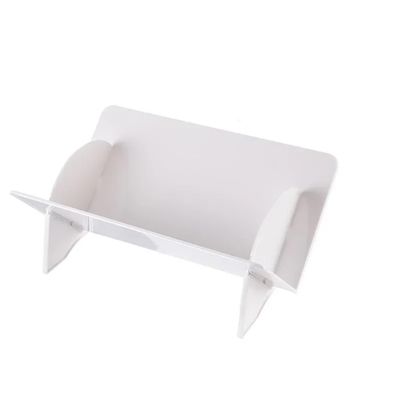 GLigeT CD Rack Disc Storage Rack CD Album Record Display Stand Transparent Bookshelf Disc Rack(White)