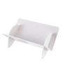 GLigeT CD Rack Disc Storage Rack CD Album Record Display Stand Transparent Bookshelf Disc Rack(White) view 1