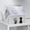 GLigeT CD Rack Disc Storage Rack CD Album Record Display Stand Transparent Bookshelf Disc Rack(White) view 3