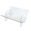 GLigeT CD Rack Disc Storage Rack CD Album Record Display Stand Transparent Bookshelf Disc Rack(White) view 4