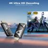 Wireless HDMI Transmitter and Receiver, 4K Decode 1080P Portable Wireless HDMI Kit, 2.4/5GHz Plug & Play, for Streaming Video and Audio to Monitor from Laptop/Pc/Tv Box view 4