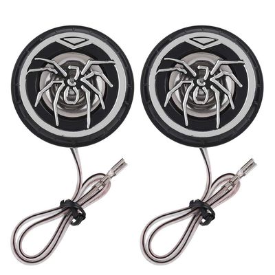 2Pcs Car Tweeter Speaker, Creative Auto Car Spider Pattern Super Power Loud Audio Speaker Tweeter Loudspeaker