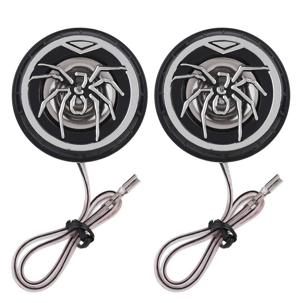 2Pcs Car Tweeter Speaker, Creative Auto Car Spider Pattern Super Power Loud Audio Speaker Tweeter Loudspeaker