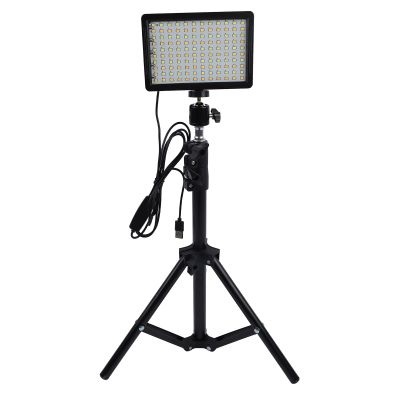 2 Pack LED Video Light, Dimmable Photography Lighting with Tripod Stand & Color Filters, 43in Adjustable Studio Light, USB Photo Light, Camera Light for Video Recording, Streaming