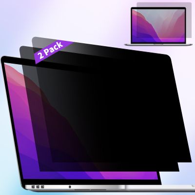 ANTOGOO V 2 Pack Privacy Screen Compatible with 2019 MacBook Pro 16 Inch Screen Protector (A2141), Anti Blue Light Glare & Anti Scratch Computer Privacy Shield for Mac Pro 16.1"