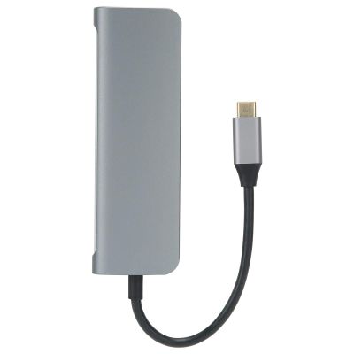 6-in-1 USB Hub, Portable TypeC Docking Station, Multifunction Network Adapter for Computer Home Office Universal