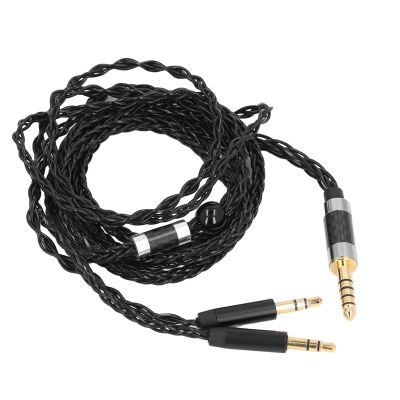 goodstumbler 4.4mm Balanced Silver Plated Headphone Cable for Denon AH D600 D7200 D7100 D9200 D5200, Meze 99 Classics, Focal Elear 2M / 3.9ft Replacement Upgrade Cable