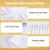 10x10ft White Backdrop Curtains for Wedding Parties Wrinkle Free White Curtains Photo Backdrop Drapes for Photography Birthday Baby Shower Soft Fabric Party Backgournd for Photoshoot 5x10ft, 2 Panels view 2