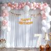 10x10ft White Backdrop Curtains for Wedding Parties Wrinkle Free White Curtains Photo Backdrop Drapes for Photography Birthday Baby Shower Soft Fabric Party Backgournd for Photoshoot 5x10ft, 2 Panels view 3