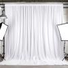 10x10ft White Backdrop Curtains for Wedding Parties Wrinkle Free White Curtains Photo Backdrop Drapes for Photography Birthday Baby Shower Soft Fabric Party Backgournd for Photoshoot 5x10ft, 2 Panels view 4