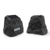 STUDIOFINIX 4" Rock Speakers Outdoor Waterproof - 5.3 Bluetooth Wireless Speaker Solar Powered Max Peak 160W for Garden,Patio,Deck,Pool,Backyard (Gray 1 Pair) view 1