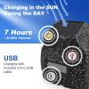 STUDIOFINIX 4" Rock Speakers Outdoor Waterproof - 5.3 Bluetooth Wireless Speaker Solar Powered Max Peak 160W for Garden,Patio,Deck,Pool,Backyard (Gray 1 Pair) view 4