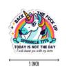 3Pcs - Back The Fuck Up Sprinkle Tits Sticker - Rude Unicorn Sticker - Naughty Phone Sticker - Tumbler Sticker - Laptop Water Bottle Sticker view 2