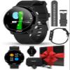 Shot Scope G6 Golf GPS Watch Gift Box Bundle - Full Hole Maps, F/M/B Distances, Large Display - Includes Extra Carbon Gray Straps, PlayBetter HD Screen Protectors, Wall Adapter & Hard Case view 1