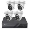 Panoeagle 4K Poe Security Camera System, 4K 8CH PoE NVR, 4PCs x 8-Megapixel Turret IP Cameras, Smart Human Vehicle Detection, 98ft EXIR 2.0 Night Vision, Two Way Audio, No HDD view 1