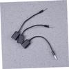 3PCS USB to 3.5MM Aux Audio Cable for 12V Vehicle MP3/CD Player Compatible Black view 4