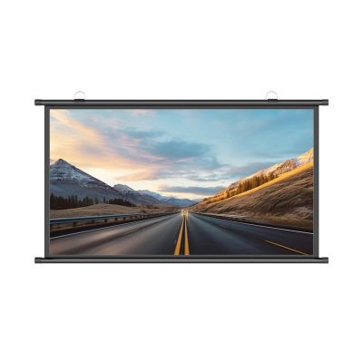 30" 40" 50" 60" 72" Manual Pull Down Projector Screen Home Theater Projection Screen 4K HD Movie Screen, for Indoor Outdoor, 4:3 16:9 Format, Easy Roll Up, Projection Screen Black Backing Movie Screen