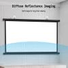 4K HD Anti-Light Movie Cloth Screen, 30"/40"/50"/60"/72" Pull-Down Projector Screen, for Indoor Outdoor, Lightweight Carry & Durable, 4:3 16:9 Format, Simple Bar Wall Mounted HD Projection Screen(Blac view 2
