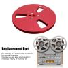 1/4 inch 7-inch Empty Tape Reel, Aluminum Alloy Universal Open Reel for ReVox, Studer, and Other Tape Machines (Red) view 3