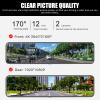 10" 4K Mirror Dash Cam Rear View Mirror Camera, Full HD Car Camera - WiFi Dash Cam Front and Rear for Cars & Trucks with Night Vision, Parking Assistance, G-Sensor, Included 128G Card & GPS (10 inch) view 4