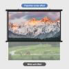 4:3 16:9 Retractable Projector Screen, Manual Pull Down Projector Screen, 4K Full HD, Anti-Crease, for Home Theater Office Game Movie Screen, Projection Screen Black Backing Movie Screen(Black 40",4:3 view 4