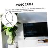 JOINPAYA Male to Male Video Cable Upward Angle Connector for Tv and Monitor Connections for Home Theater and view 3