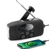 Emergency Weather Radio, Solar Hand Crank Radio AM/FM NOAA 2000mAh Black view 1