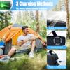Emergency Weather Radio, Solar Hand Crank Radio AM/FM NOAA 2000mAh Black view 2