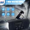 Emergency Weather Radio, Solar Hand Crank Radio AM/FM NOAA 2000mAh Black view 4