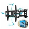 ADPVRLUQ Long Arm TV Wall Mount Bracket Corner Full Motion Tilt-Swivel for 26-55 Inch LCD LED 4K Flat Screen TV Large Capacity 66 Lbs view 3