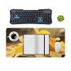 Gaming Mouse Pad Desk Mat Large Size Mouse Pad Potato Chips LED Mouse Pad Non-Slip Base Waterproof Desktop Writing Pad for Office and Home view 4