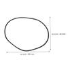 Rubber Salon Chair Base Ring for Floor Protection, Black 38.5cm view 2