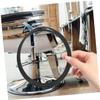 Rubber Salon Chair Base Ring for Floor Protection, Black 38.5cm view 4