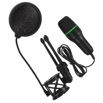 Mikinona Gaming Microphone Bracket Condenser USB Mic for Laptop Noise Reduction for Streaming
