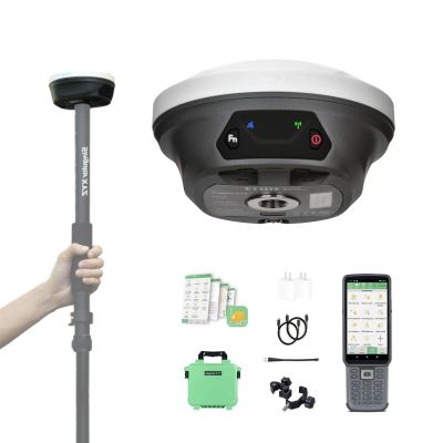 E1 Lite GNSS RTK GPS Surveying Equipment 1408 Channels RTK Rover for High-Precision Measurement, Land Survey, Topographic Mapping, CORS Correction, with SC200 Collector & Software, FCC Certified