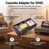 Diyeeni VHS C Tape Cassette Adapter, Motorized VHS to VHS C Cassette Adapter, Compatible 12mm SVHS VHSC to VHS, for VCR Player, Video Cassette Player and VHS to Digital Converting view 2