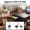 Diyeeni VHS C Tape Cassette Adapter, Motorized VHS to VHS C Cassette Adapter, Compatible 12mm SVHS VHSC to VHS, for VCR Player, Video Cassette Player and VHS to Digital Converting view 3