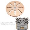 1/4 7 Inch Empty Reel Tape, 8 Holes Aluminum Alloy Open Reel Sound Tape Empty Reel for Reel to Reel for Studer, Stable and Rugged (Gold) view 3